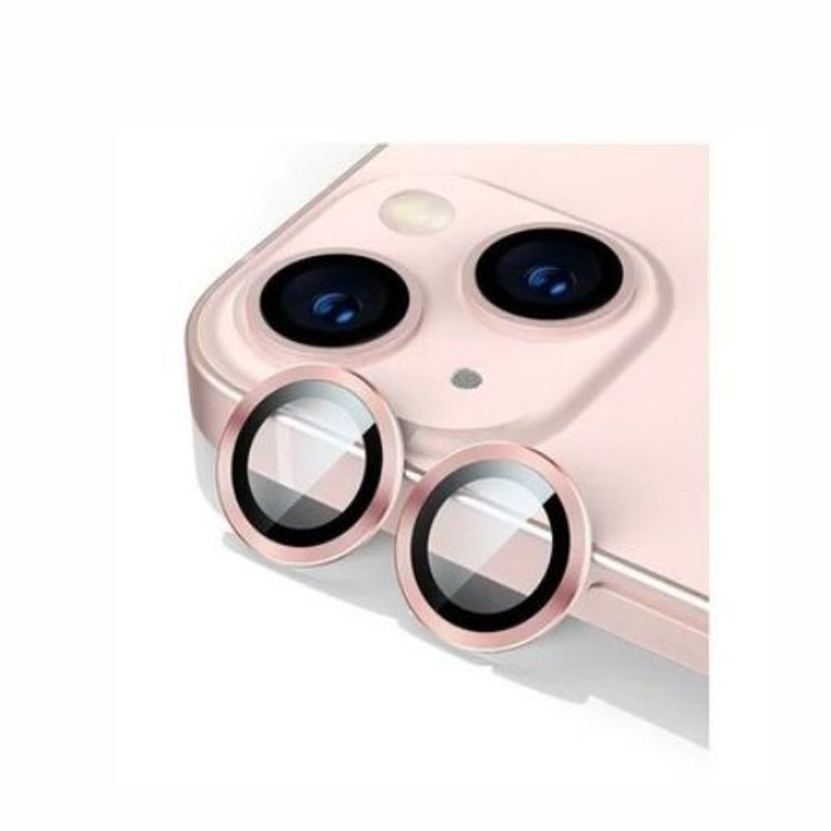 GENERICO - PROTECTOR DE CÁMARA METÁLICO PARA IPHONE 12 - ROSADO.