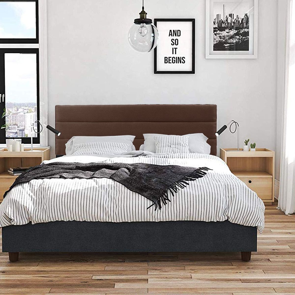 VILLA HOGAR - Cabecera France 1.5 plazas chocolate - Villa Hogar