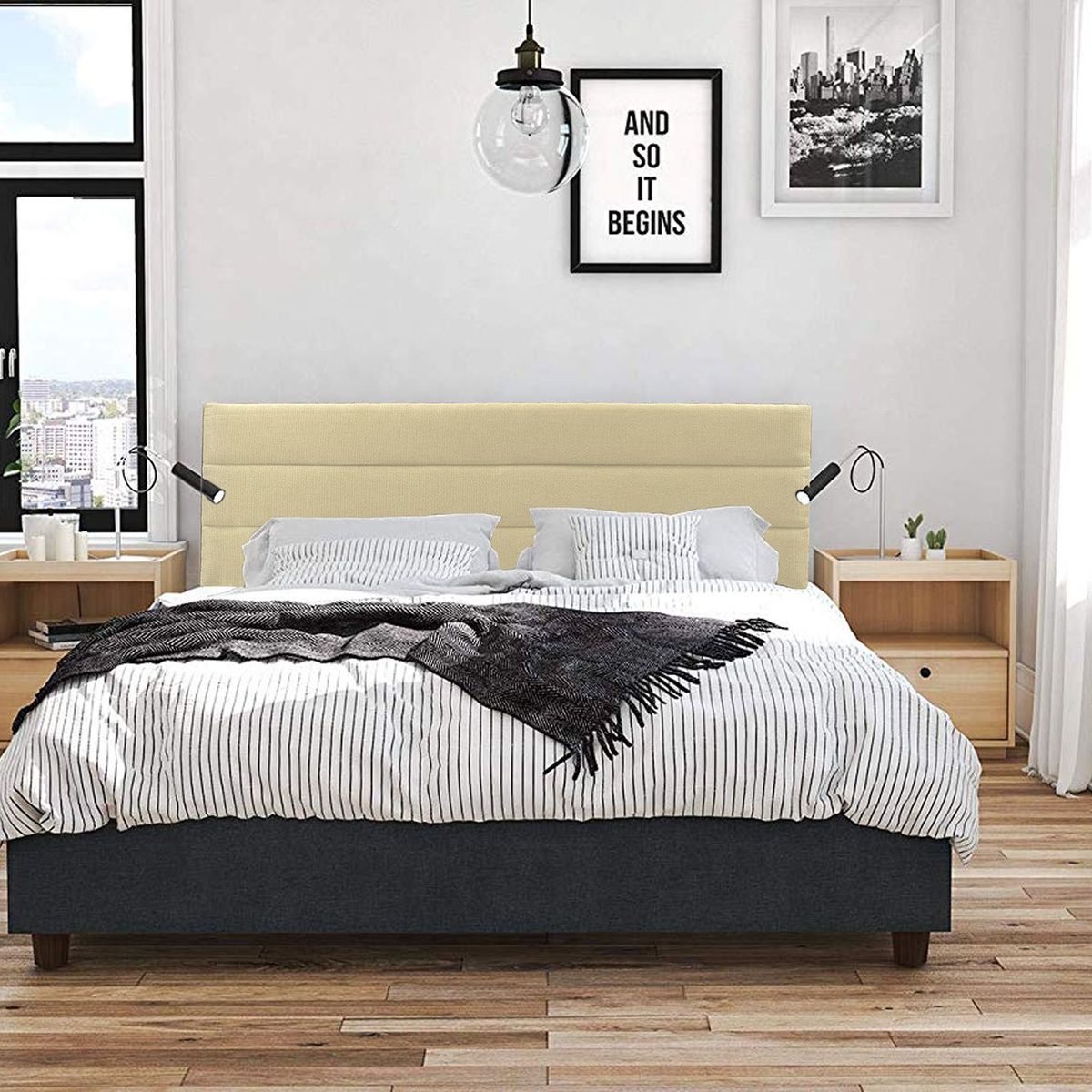 VILLA HOGAR - Cabecera France 2 plazas beige - Villa Hogar