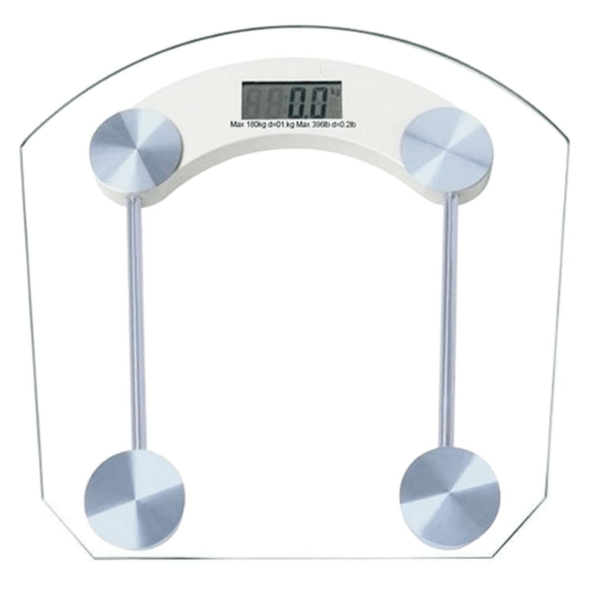 GENERICO - Balanza digital de vidrio templado Hasta 180KG