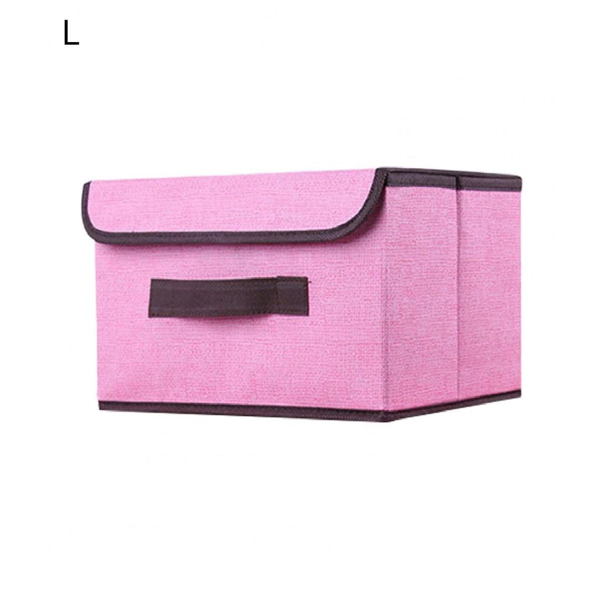 GENERICO - Caja de Almacenamiento con Tapa Portátil Plegable 36x24x23 cm