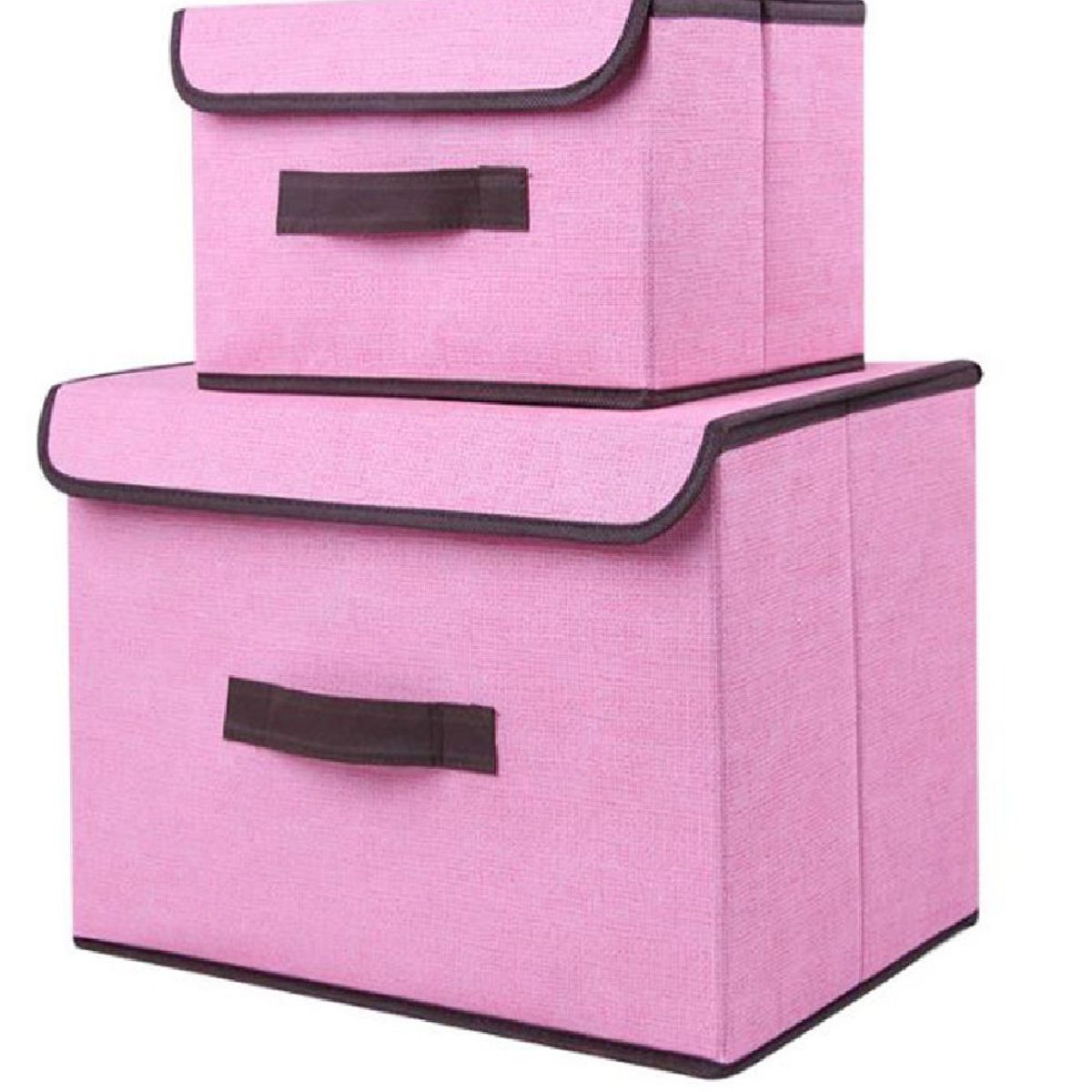 GENERICO - Caja de Almacenamiento con Tapa Portátil Plegable 36x24x23 cm