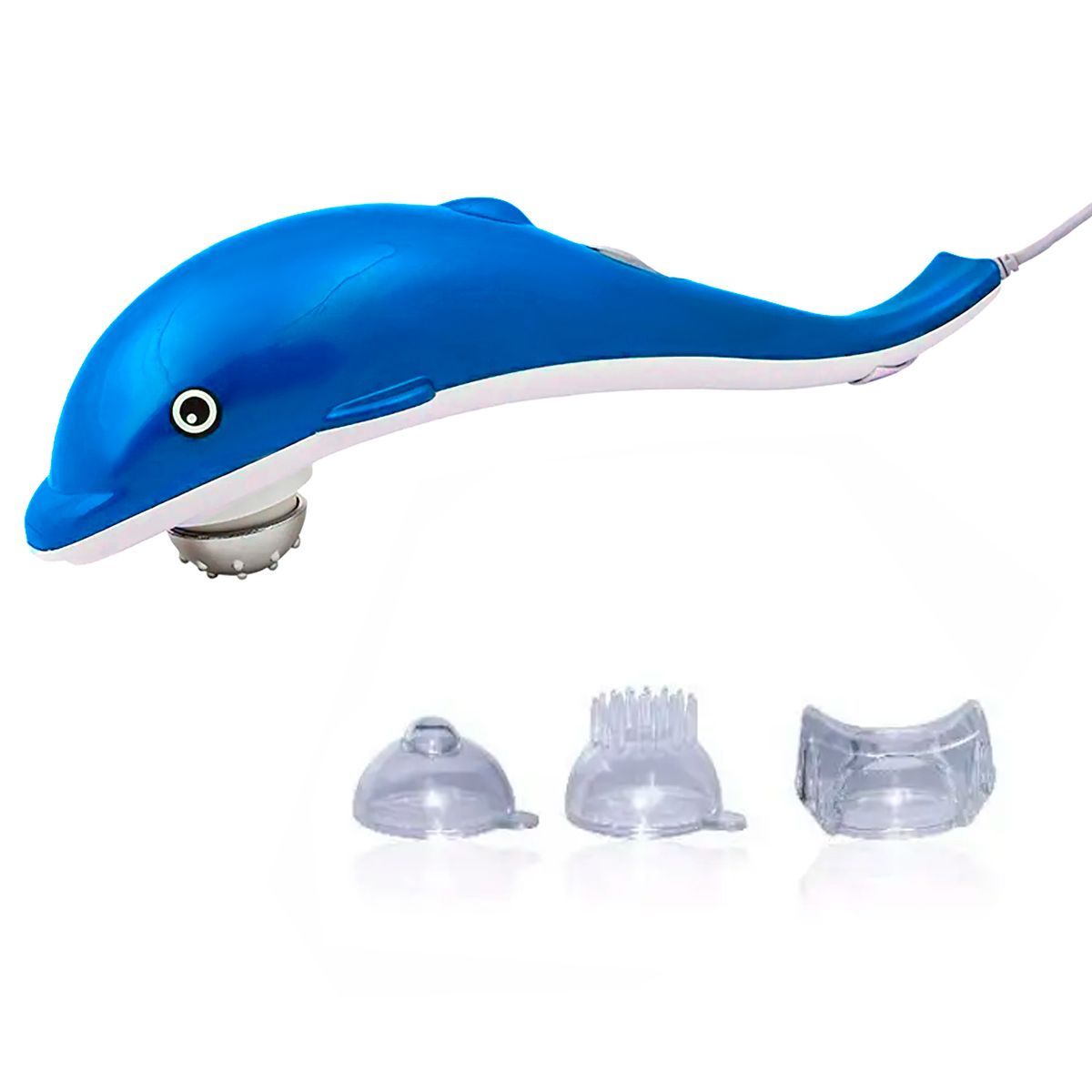 PERUMASSAGE - Delfin de Masaje con Infrarrojo y 3 Cabezales de Silicona