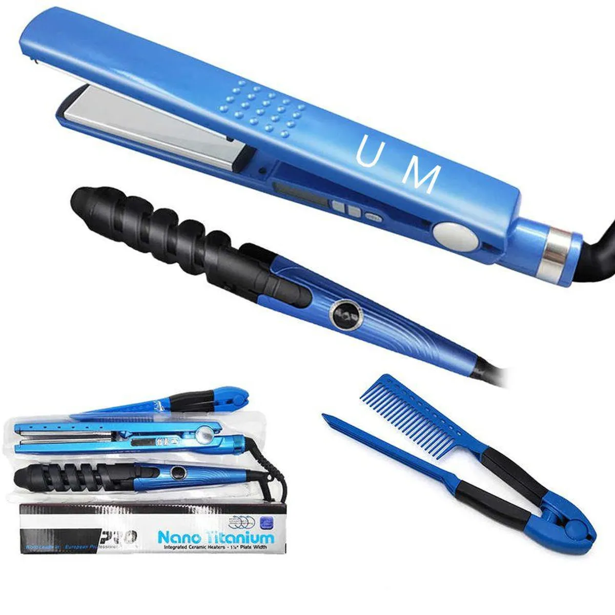 GENERICO - Plancha cabello alisador digital  pro 450° f