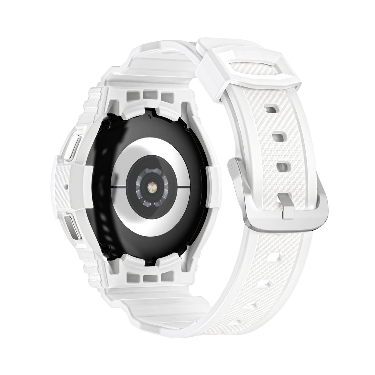 GENERICO - Correa + Case Armor para SAMSUNG GALAXY WATCH 5 DE 40MM - Blanco