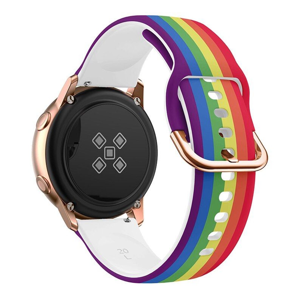 GENERICO - Correa Silicona Diseño para SAMSUNG GALAXY WATCH 5 / 5 PRO - Arcoiris
