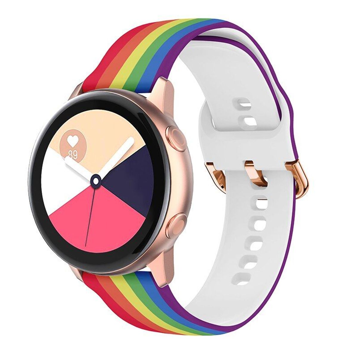 GENERICO - Correa Silicona Diseño para SAMSUNG GALAXY WATCH 5 / 5 PRO - Arcoiris