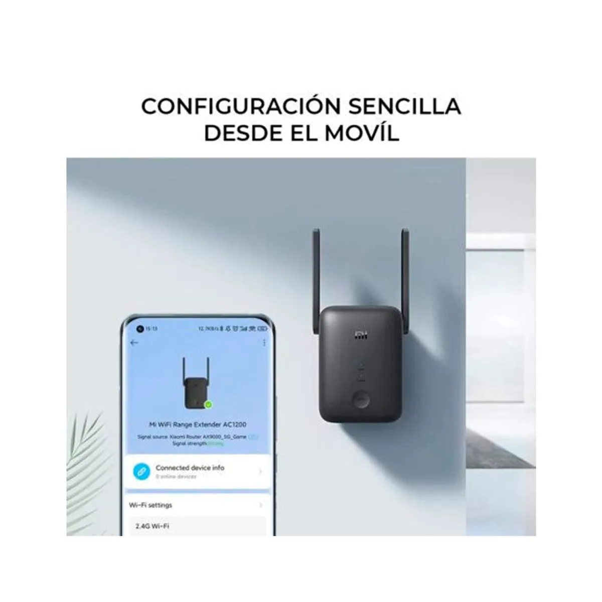 XIAOMI - Repetidor WiFi XIAOMI Amplificador de Señal Extensor AC1200