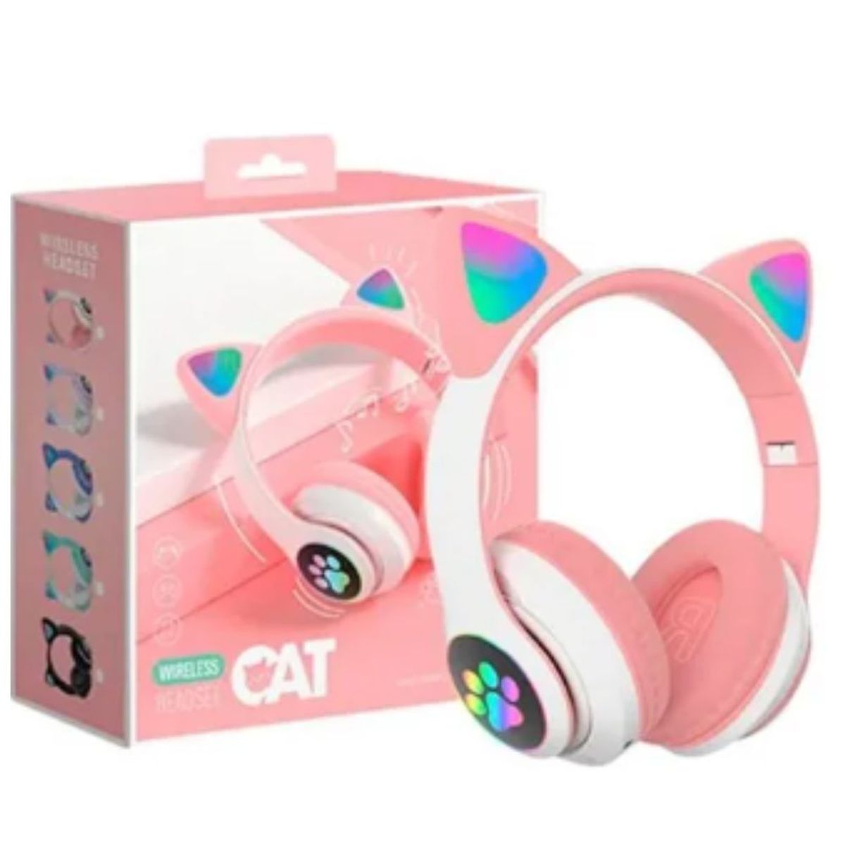 GENERICO - Audífonos Orejas Gato Auriculares Inalámbricos Bluetooth  - BLANCO
