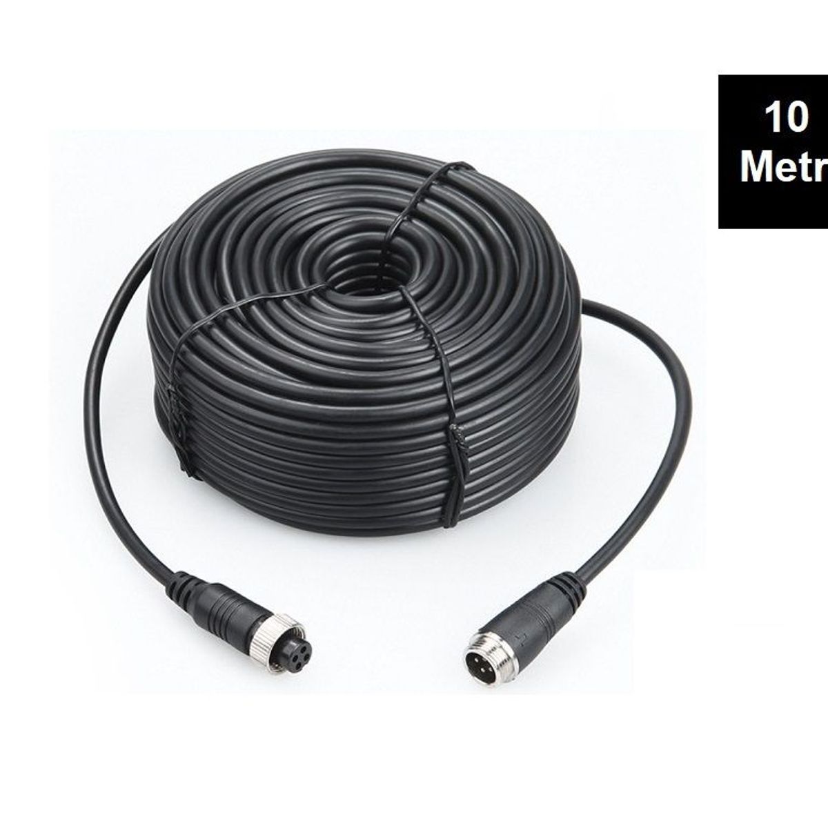 GENERICO - CABLE 4 PINES AVIATION 10 METROS M12 PARA MDVR CAMARAS