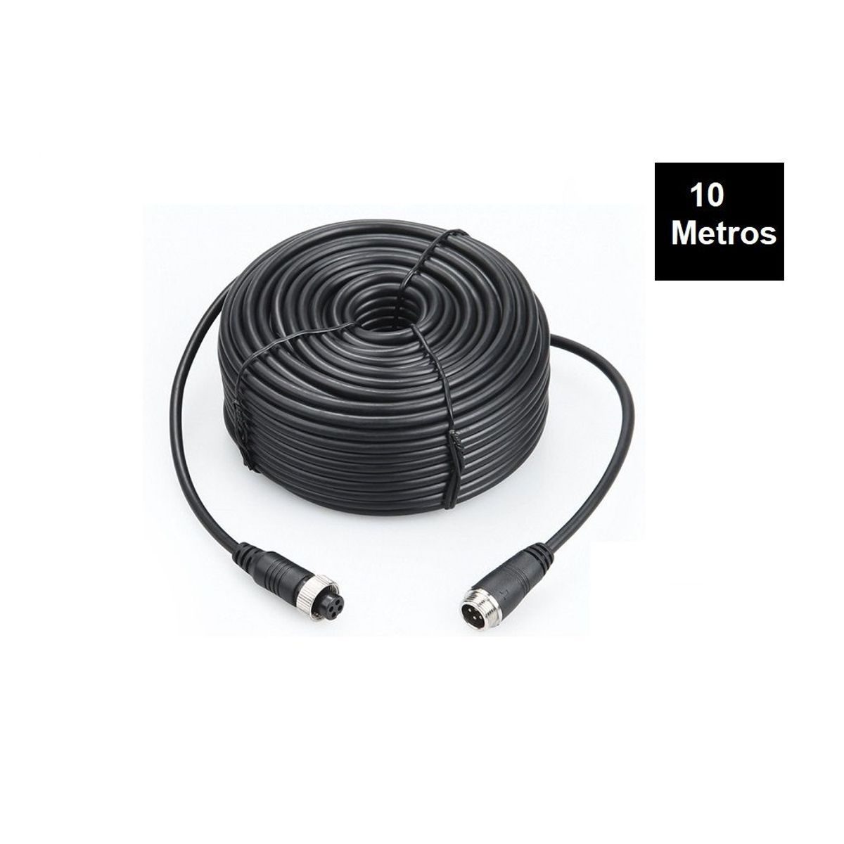 GENERICO - CABLE 4 PINES AVIATION 10 METROS M12 PARA MDVR CAMARAS
