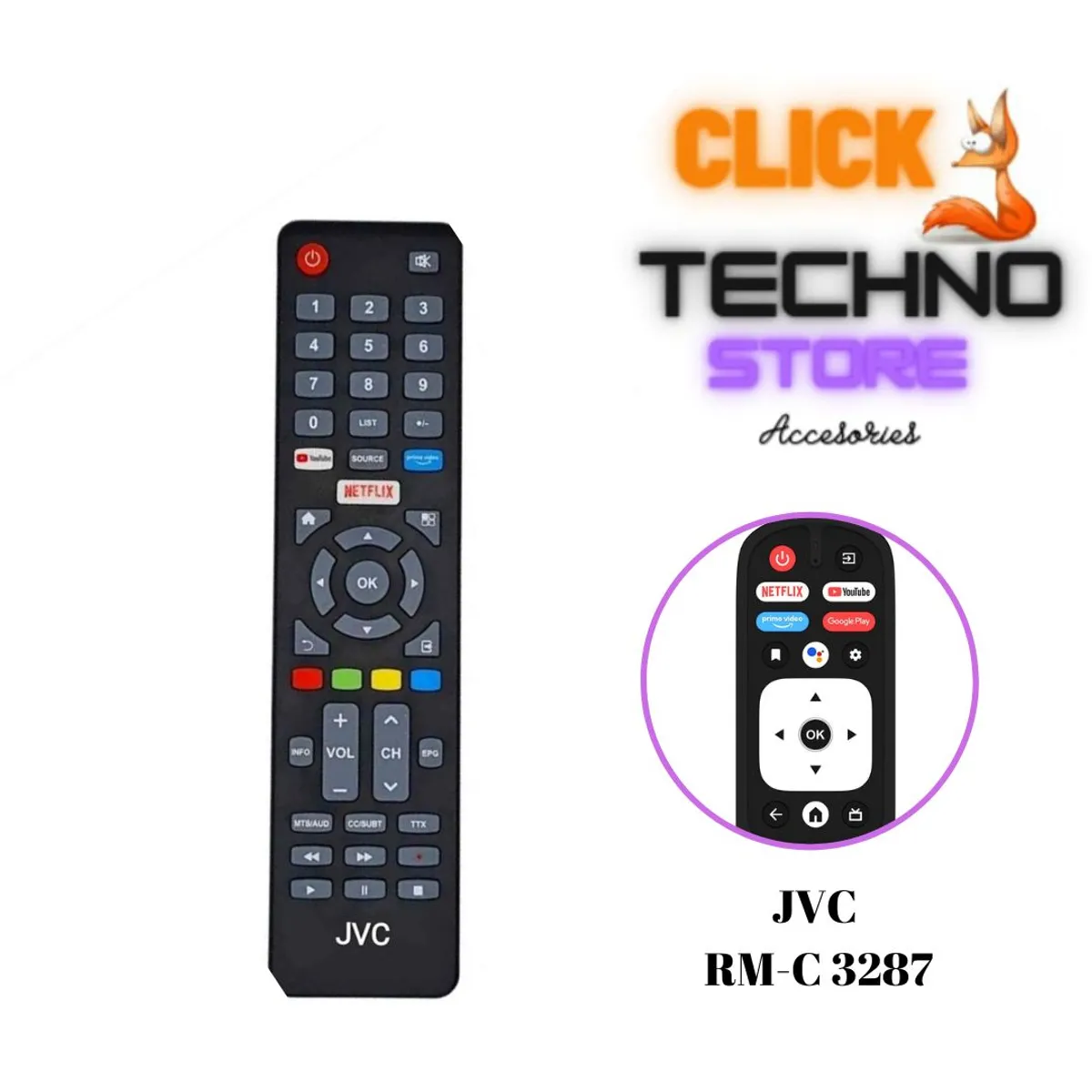 GENERICO - CONTROL REMOTO JVC PARA SMART TV