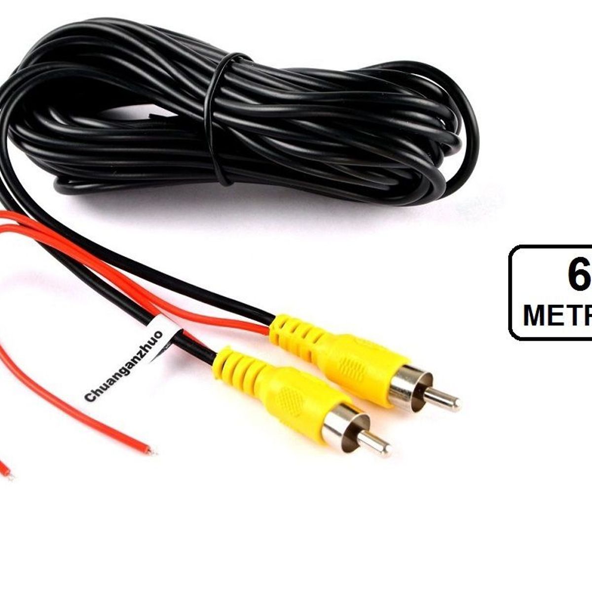 GENERICO - CABLE VIDEO 6M AV CAMARAS RETROCESO AUTO CAMIONETA