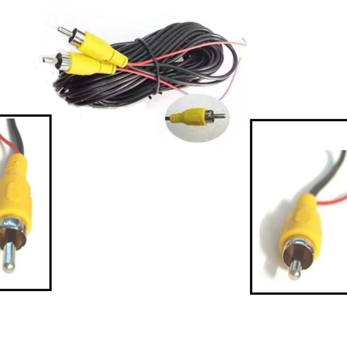 GENERICO - CABLE VIDEO 6M AV CAMARAS RETROCESO AUTO CAMIONETA