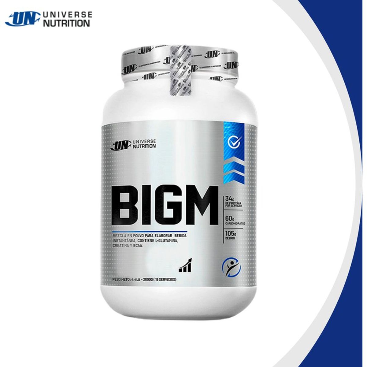 UNIVERSE NUTRITION - Mass Gainer Universe Nutrition BigM 2 Kg Chocolate + Shaker