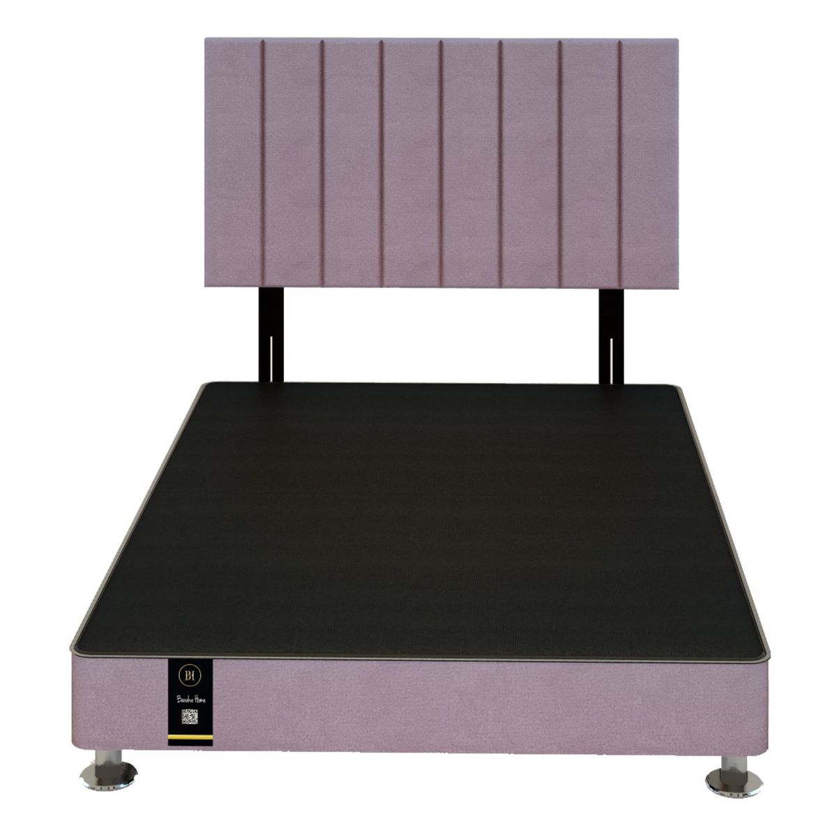 BARAKA HOME - Dormitorio Linz 1.53 X 2.03 + Cabecera Neuss Pata Desmontable Queen - Lila