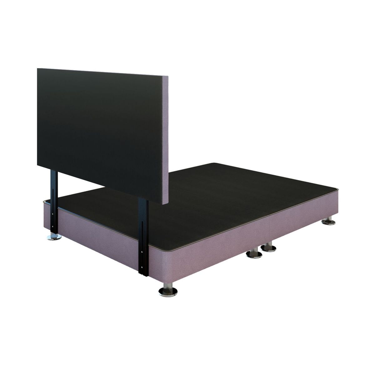 BARAKA HOME - Dormitorio Linz 1.53 X 2.03 + Cabecera Neuss Pata Desmontable Queen - Lila