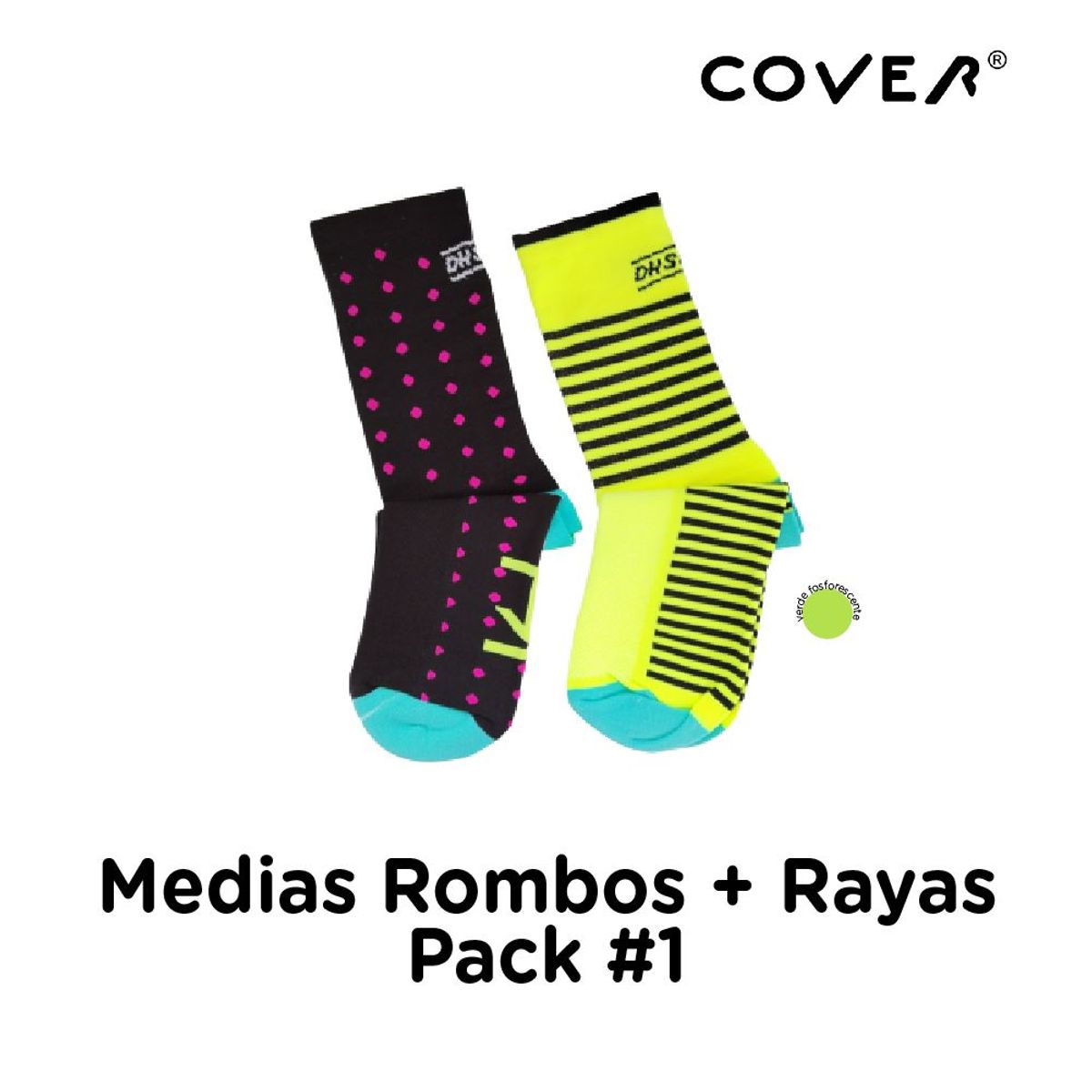 COVER - Pack 2 Medias - Rombos y Rayas