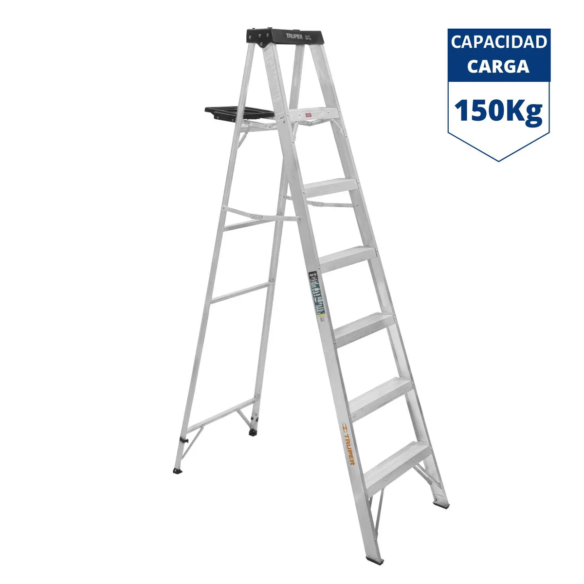 TRUPER - Escalera tijera 6 peldaños 150 Kg Truper
