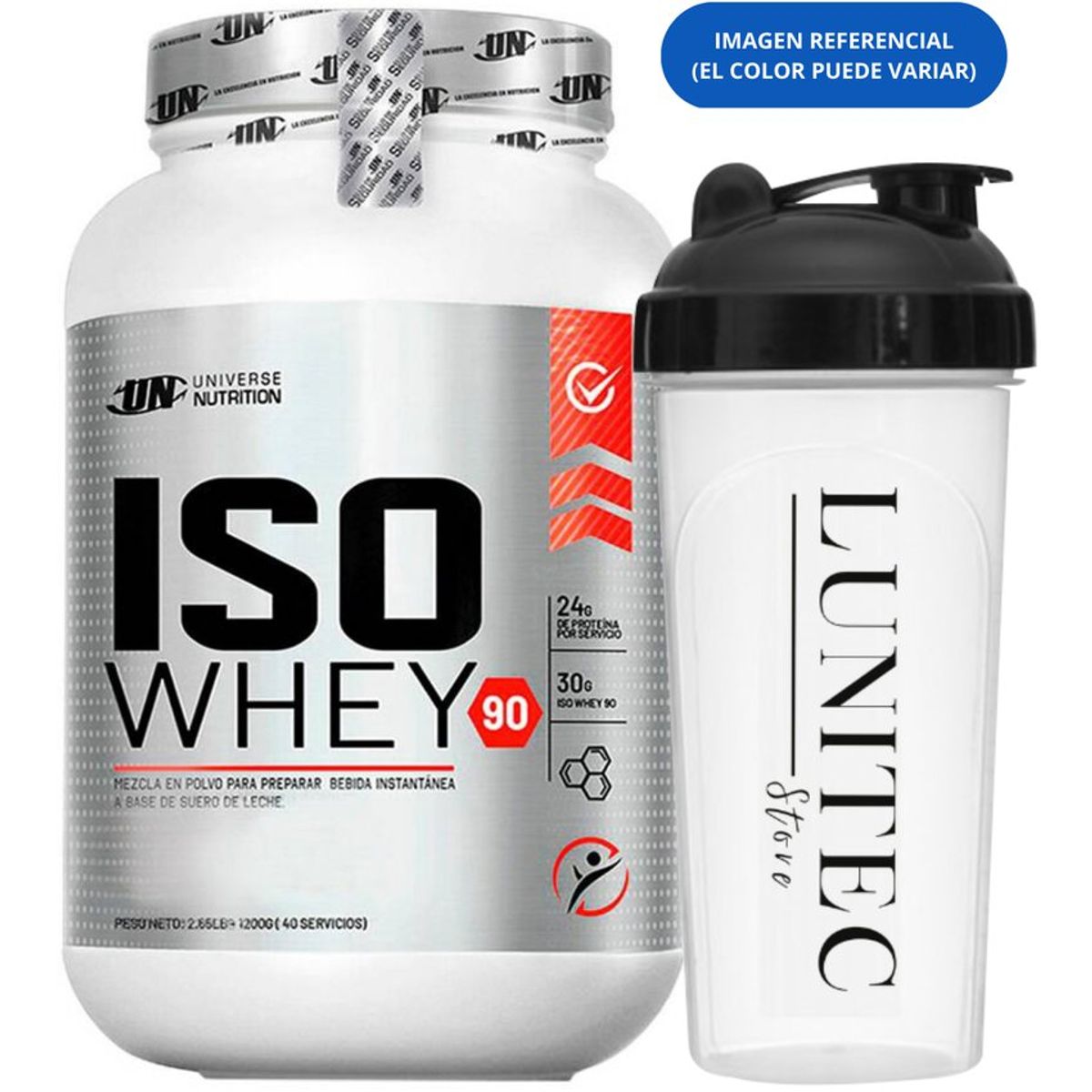 UNIVERSE NUTRITION - Proteína Universe Nutrition Iso Whey 90 1.1kg Chocolate + Shaker