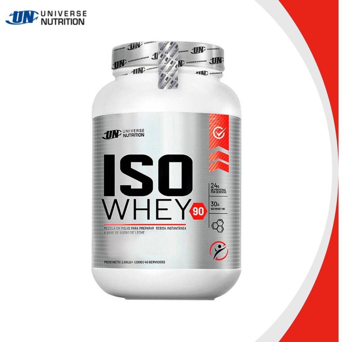 UNIVERSE NUTRITION - Proteína Universe Nutrition Iso Whey 90 1.1kg Chocolate + Shaker