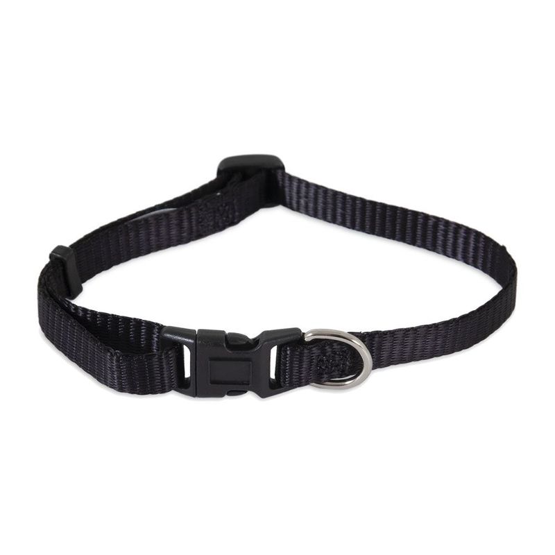 PETMATE - Petmate Collar Ajustable de Nylon Negro Talla S