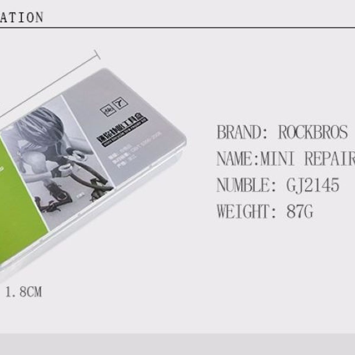 ROCKBROS - Kit Parches Reparación Llantas Bicicleta GJ2145