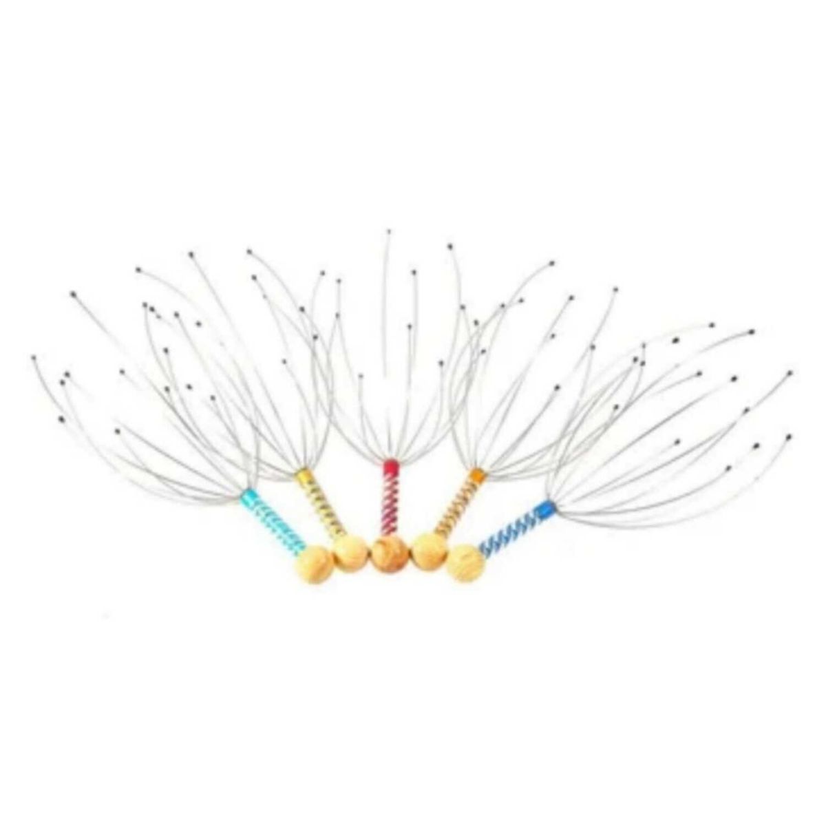 GENERICO - Masajeador con bolas de acero para cabeza 1 piezas