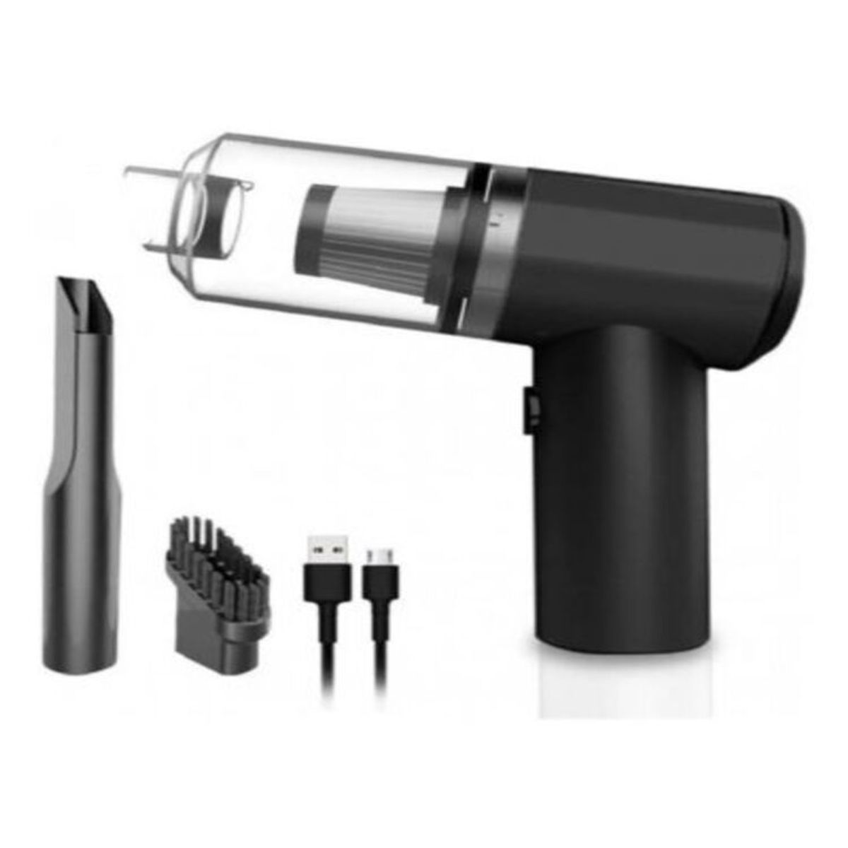 GENERICO - Aspiradora de Mano 2 en 1 Inalámbrica Recargable Hogar y Auto