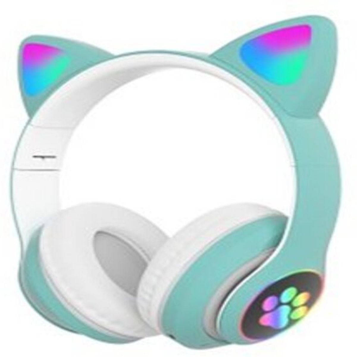 GENERICO - Audifono Bluetooth Gato Con Microfono Turquesa Menta