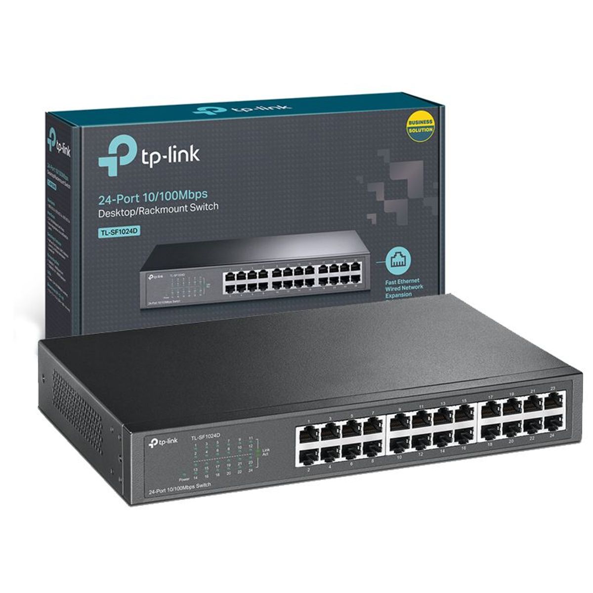 TP LINK - Switch TP Link 24 Port 100Mbps Rackmount Desktop TL-SF1024D