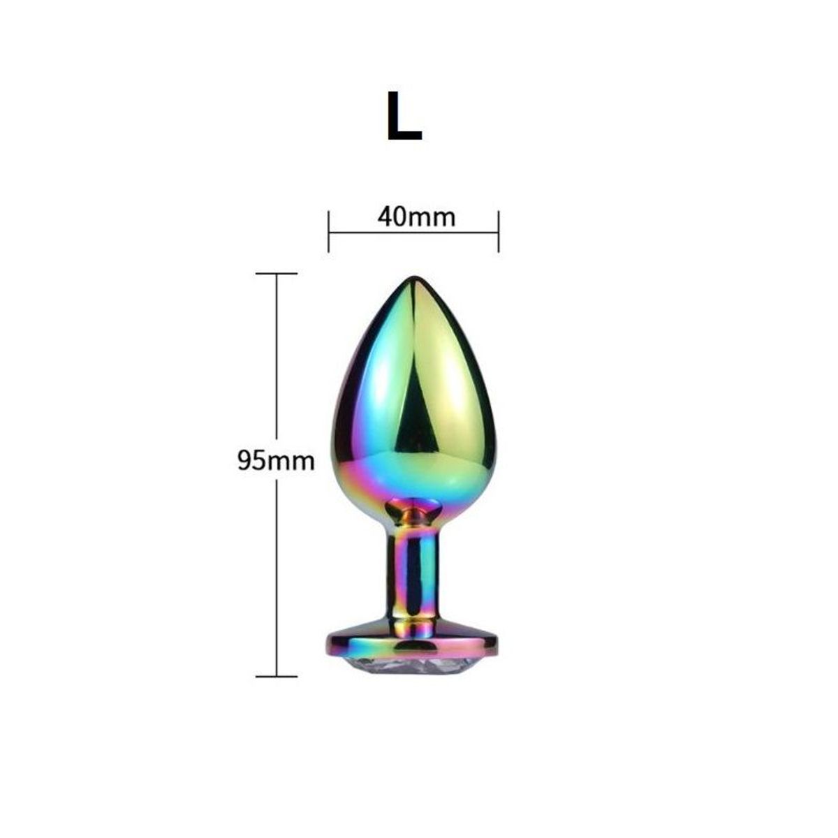 GENERICO - Plug De metal 95cm x 4cm - Grande