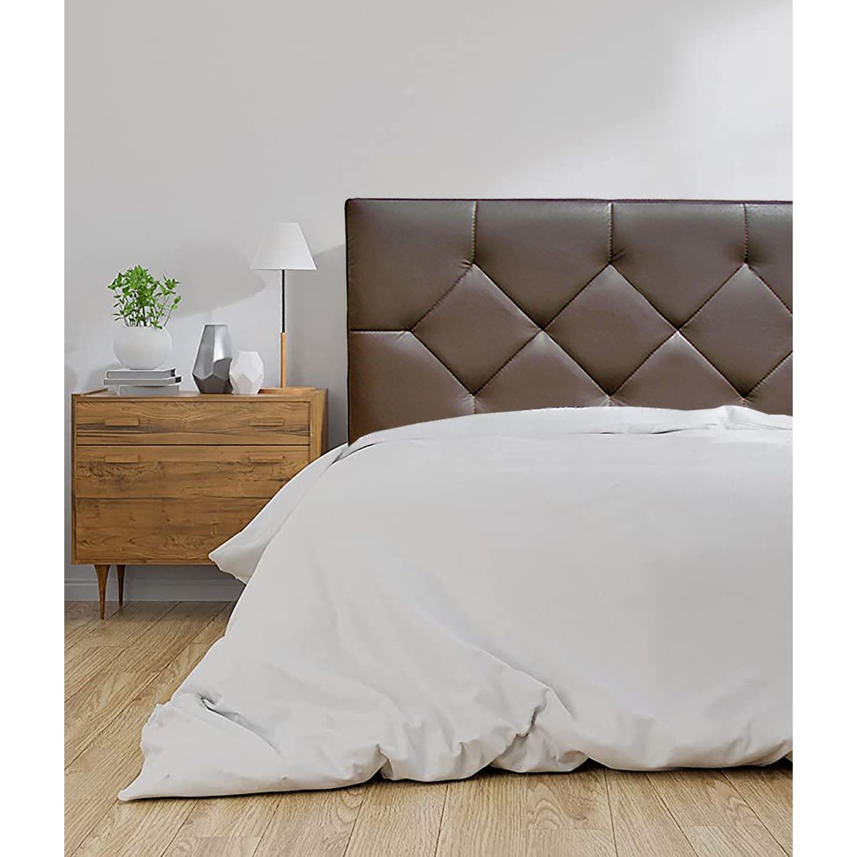 VILLA HOGAR - Cabecera Rombo 1.5 plazas chocolate