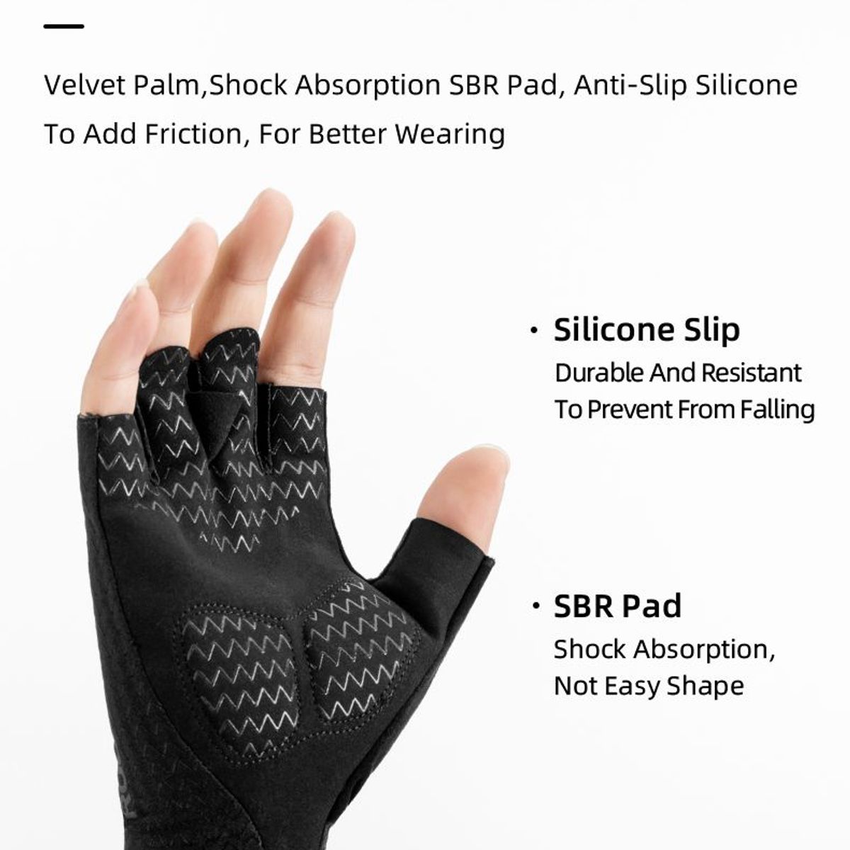 ROCKBROS - Guantes Ciclismo Gym Atletismo Talla M