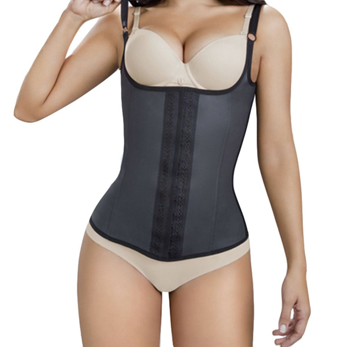 SILHOUETTE - Faja Chaleco Silhouette Látex Negro