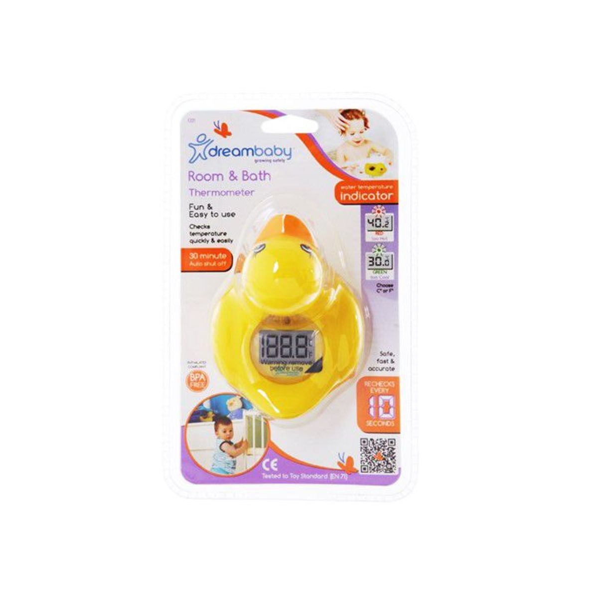 DREAMBABY - Termómetro Patito para baño y habitación