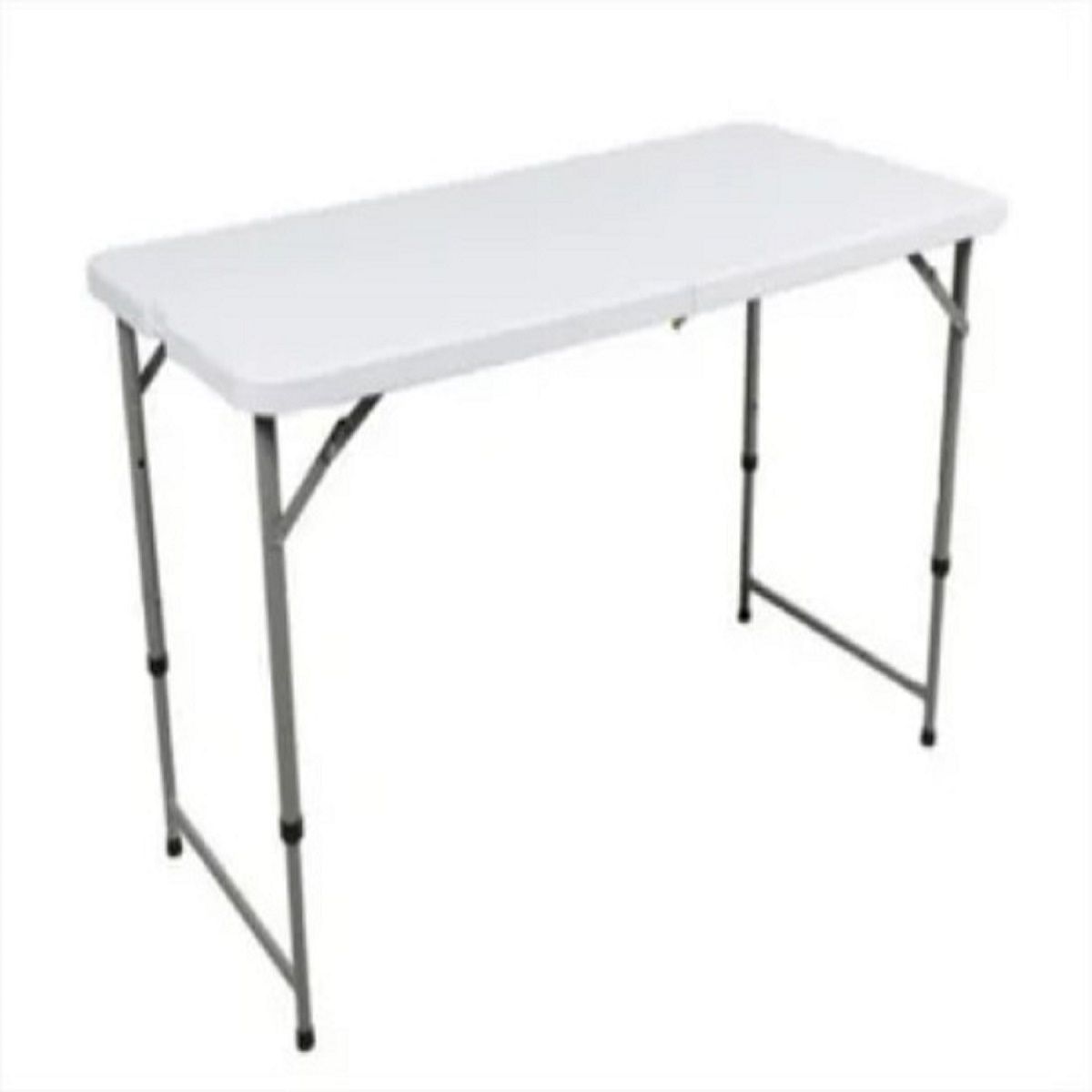 GENERICO - Mesa plegable Camping 121x60x58cm Blanco