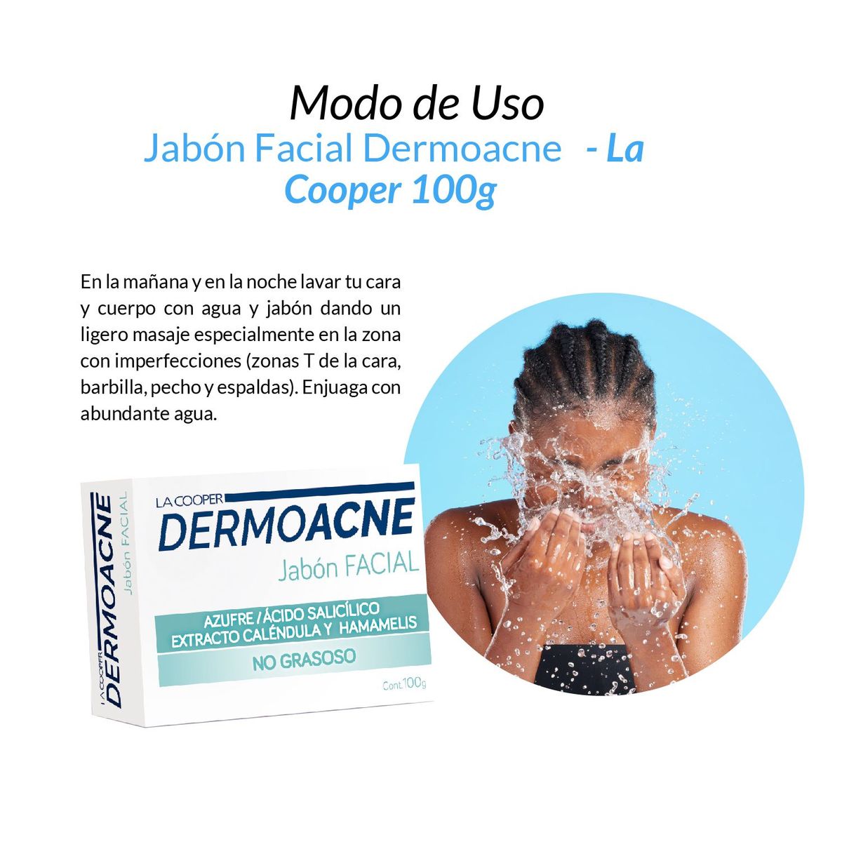 GENERICO - 2 Jabón Facial Dermoacne - La Cooper 100g