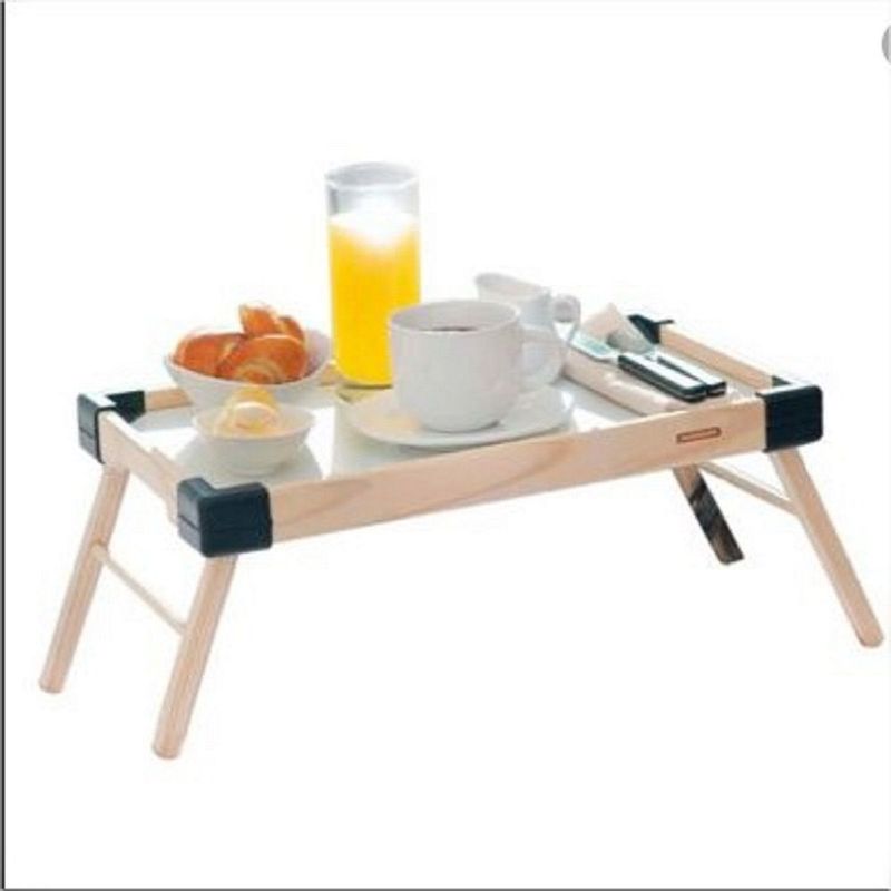 GENERICO - Mesa Bandeja Plegable De Madera Para Cama Desayuno Tramontina