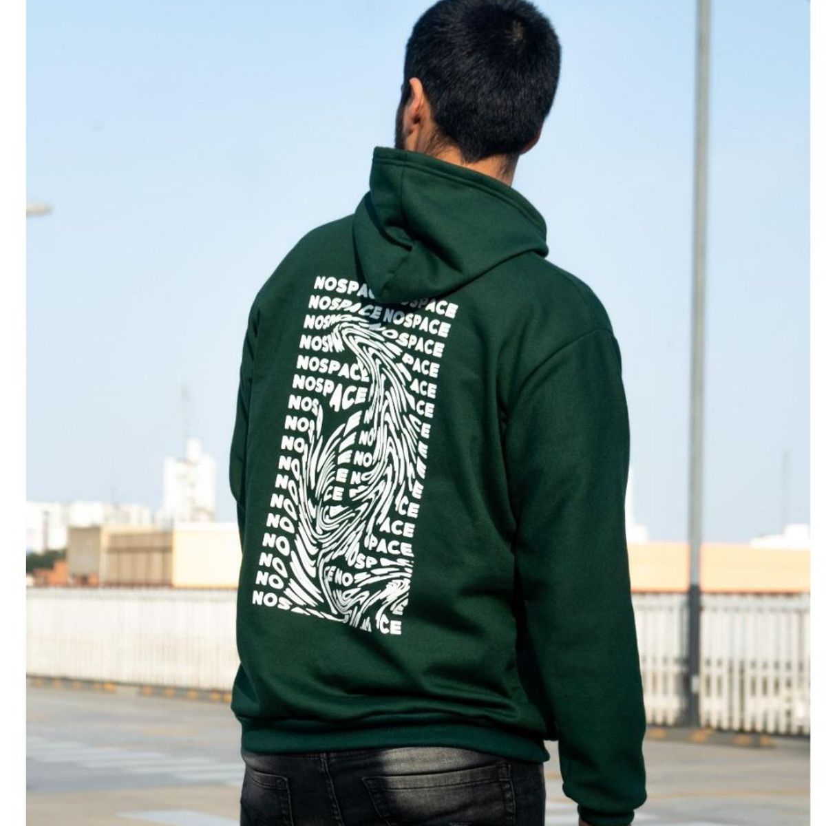 GENERICO - Sudadera con capucha con logotipo grande para hombre