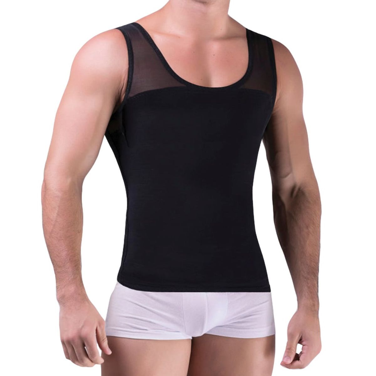 NATURELL - Camiseta Reductora Hombre Naturell - Negro