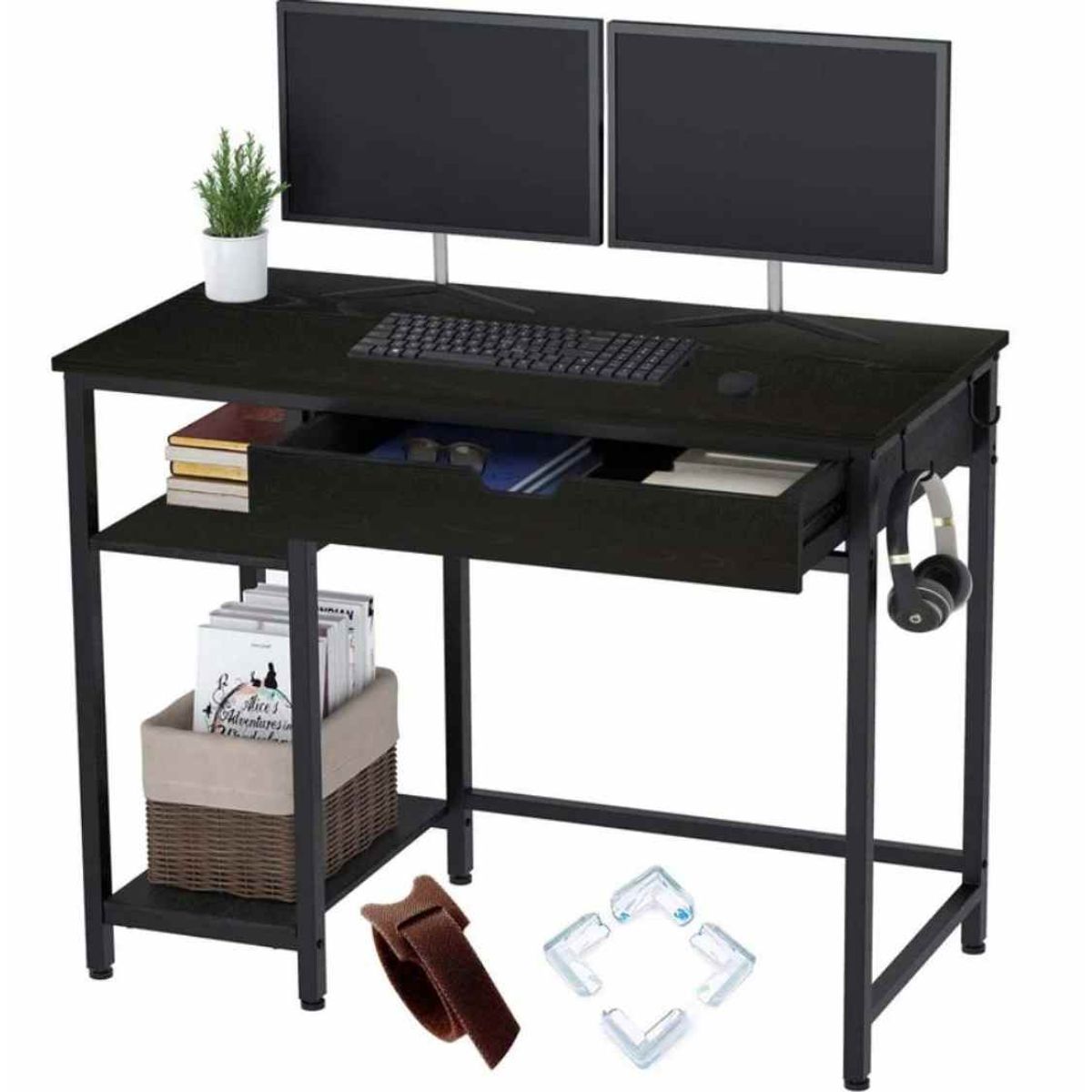 VENTITAS HOME - Escritorio Industrial Tabule Ventitas Perú Negro