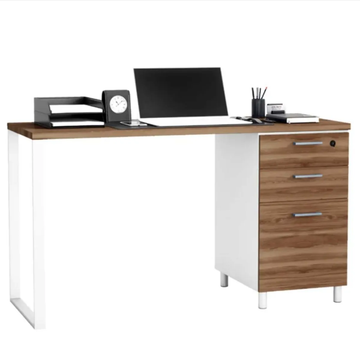 VENTITAS HOME - Escritorio Industrial Bárbara Ventitas Home Gales y Blanco