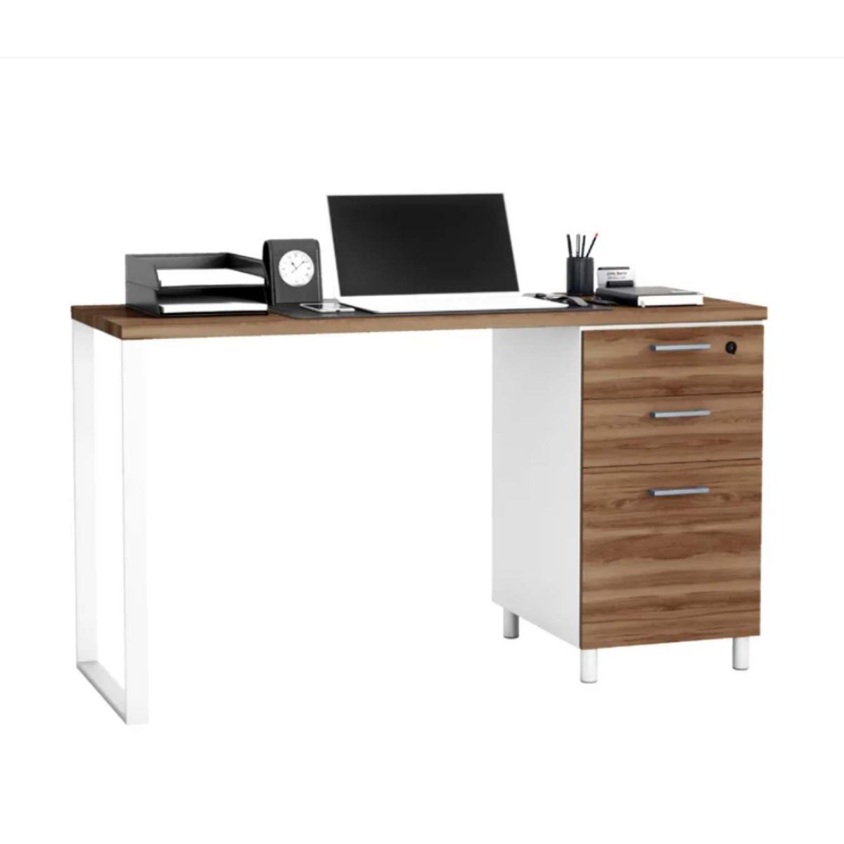 VENTITAS HOME - Escritorio Industrial Bárbara Ventitas Home Gales y Blanco