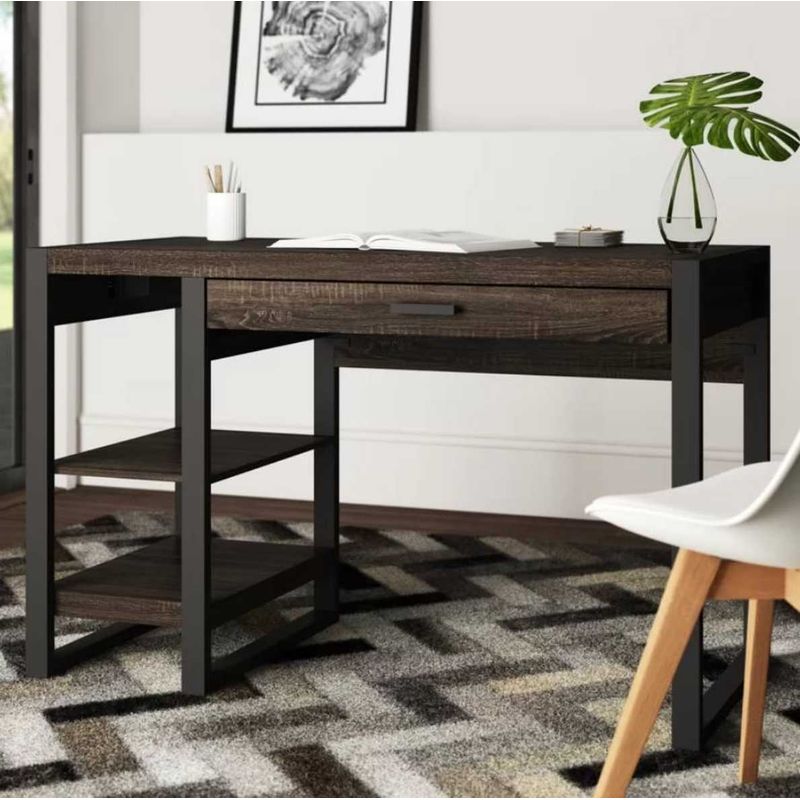 VENTITAS HOME - Escritorio Industrial Timothee Ventitas Home Roble Gris
