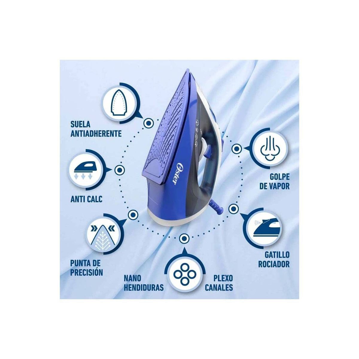 OSTER - Plancha A Vapor Oster Antiadherente GCSTBS6003