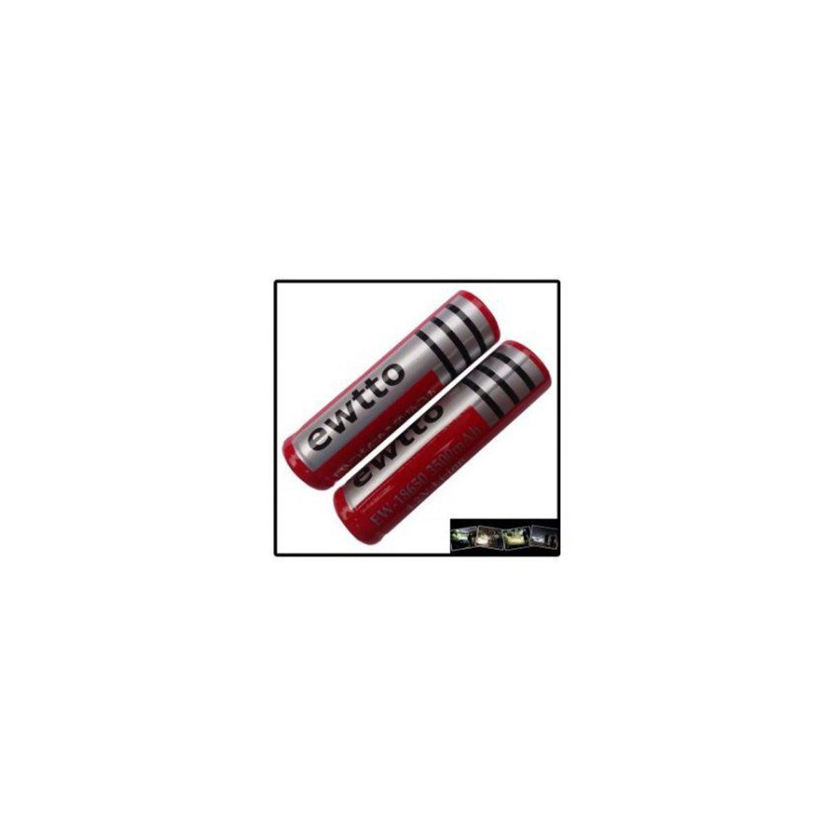 GENERICO - Pilas recargables 18650 de 3500mah 4.2v li - rojo