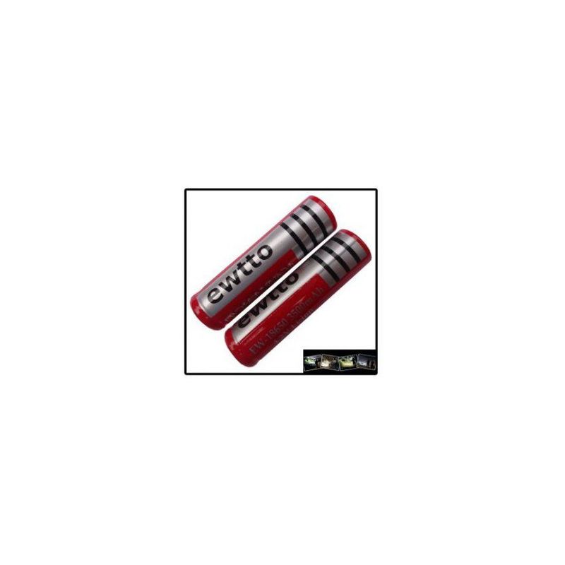 GENERICO - Pilas recargables 18650 de 3500mah 4.2v li - rojo
