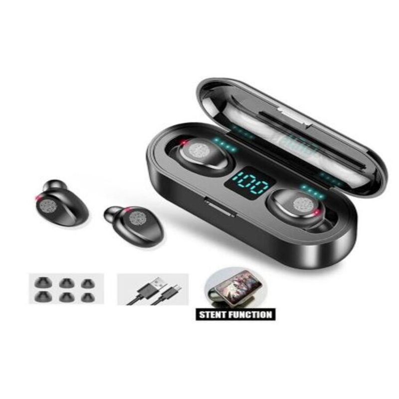 GENERICO - Audifonos Bluetooth F9 Con Power Bank