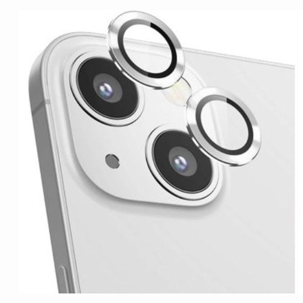 GENERICO - PROTECTOR DE CÁMARA METÁLICO PARA IPHONE 12 PRO MAX - PLATEADO